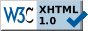 Diese Seite ist XHtml valide